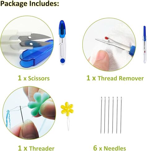 DPSKLTD 4 مجموعات من أدوات ممارسة غرز التطريز، مجموعة التطريز للمبتدئين مع الأنماط، مجموعة التطريز اليدوي للأطفال والكبار، مبتدئين التطريز، عشاق الحرف اليدوية in Kuwait