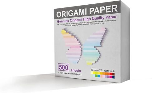 Origami Paper 200 Sheets, 20 Vivid Colors, Double Sided Colors Make Colorful and Easy Origami,6 Inch Square Sheet, for Kids & Adults, Papers, Arts and Crafts Projects (200 Sheets) in Saudi Arabia
