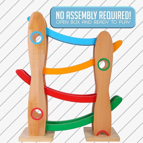 مسار سيارة سباق خشبي من مونتيسوري ماما - ألعاب أطفال للأولاد الصغار من عمر 2 إلى 3 سنوات - مسار سباق من الخشب الصلب الممتاز للأطفال الصغار من سن 3 إلى 5 سنوات - هدية مثالية لألعاب مونتيسوري في عبوة أنيقة - لا تحتاج إلى تجميع in Kuwait