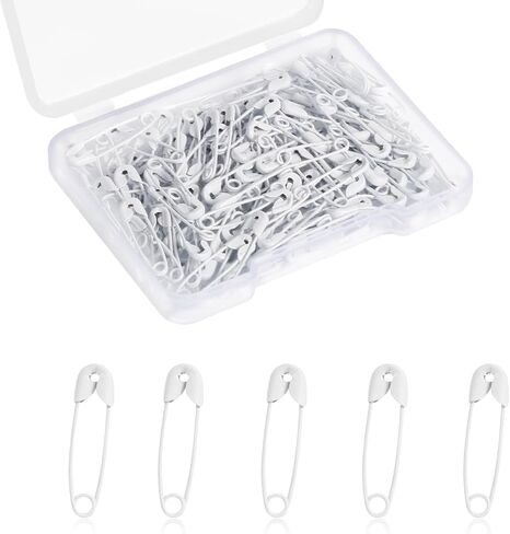 500pcs Safety Pins Small, 0.75in / 19mm Mini Safety Pins for Clothes Metal Safety Pin for Clothing Sewing Handicrafts Jewelry Making (Black) in Kuwait
