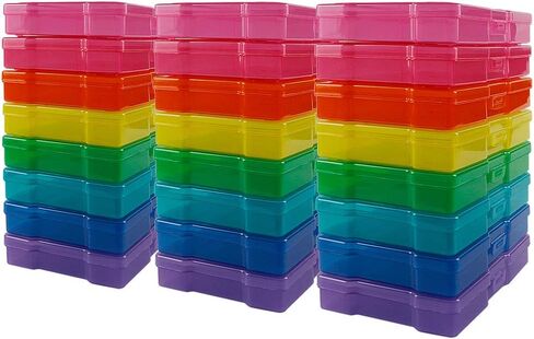 novelinks Photo Case 4" x 6" Photo Storage Boxes - Photo Organizer Cases Photo Keeper Picture Storage Containers Box for Photos - 24 PACK (Clear) in Saudi Arabia