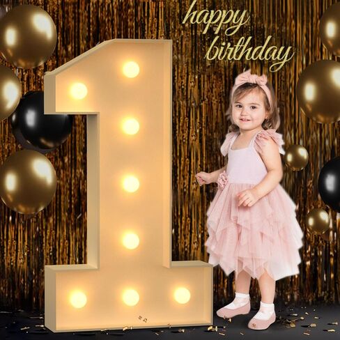 4FT Marquee Numbers 16, Large Light up Number 16 for Birthday Party Supplies, Sign, Backdrop, Happy 16th Birthday Decorations for Sweet 16 Years Old Boys Girls in Kuwait
