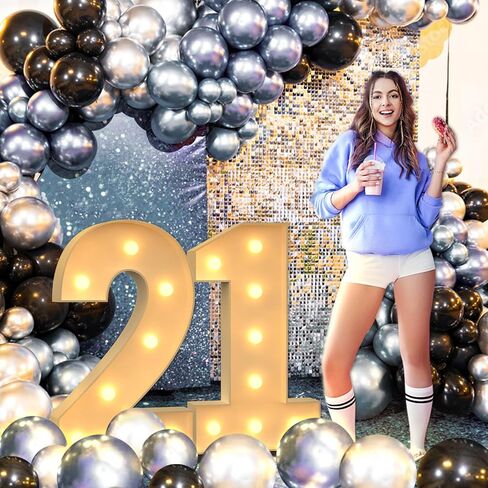 4FT Marquee Numbers 16, Large Light up Number 16 for Birthday Party Supplies, Sign, Backdrop, Happy 16th Birthday Decorations for Sweet 16 Years Old Boys Girls in Kuwait