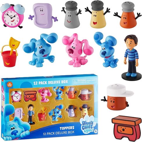 P.M.I. Blue's Clues Toppers for Kids | 5 Toppers Blue’s Clues Toys in 1 Pack | Collect All 12 Blue Clues Toys / Mini Toys | Blue Clues Party Favors | Kids’ Toys & Blues Clues Birthday Party Supplies in Kuwait