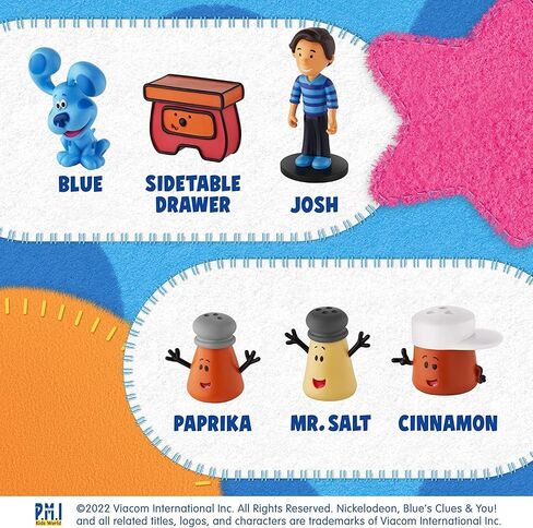 P.M.I. Blue's Clues Toppers for Kids | 5 Toppers Blue’s Clues Toys in 1 Pack | Collect All 12 Blue Clues Toys / Mini Toys | Blue Clues Party Favors | Kids’ Toys & Blues Clues Birthday Party Supplies in Kuwait
