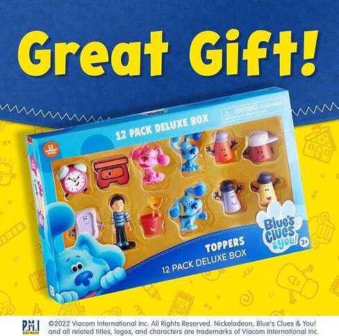 P.M.I. Blue's Clues Toppers for Kids | 5 Toppers Blue’s Clues Toys in 1 Pack | Collect All 12 Blue Clues Toys / Mini Toys | Blue Clues Party Favors | Kids’ Toys & Blues Clues Birthday Party Supplies in Kuwait