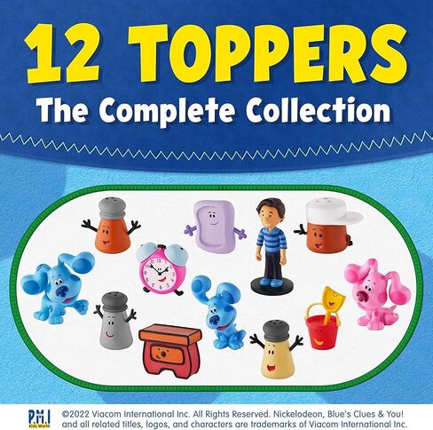 P.M.I. Blue's Clues Toppers for Kids | 5 Toppers Blue’s Clues Toys in 1 Pack | Collect All 12 Blue Clues Toys / Mini Toys | Blue Clues Party Favors | Kids’ Toys & Blues Clues Birthday Party Supplies in Kuwait