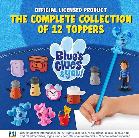 P.M.I. Blue's Clues Toppers for Kids | 5 Toppers Blue’s Clues Toys in 1 Pack | Collect All 12 Blue Clues Toys / Mini Toys | Blue Clues Party Favors | Kids’ Toys & Blues Clues Birthday Party Supplies in Kuwait