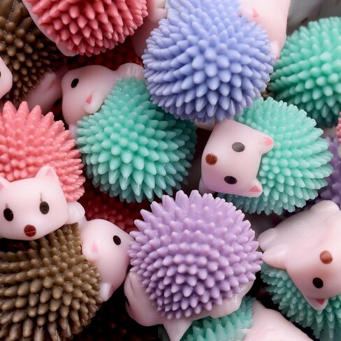 Hedgehog Toy Figurines - Wild Life Animal Figures 25 Pcs - Figurines Party Favors for Kids - Cake Toppers – Woodland Decoration Playset - Cognitive Toys in Kuwait