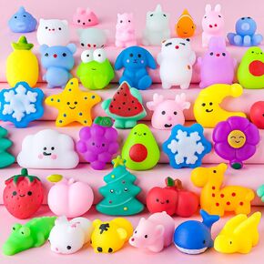 36PCS Halloween Mochi Squishy Toys for Kids Girls Boys Halloween Party Favors Mochi Squishies Halloween Décor Class Rewards Halloween Treat Bags Gifts Trick or Treat Goodie Bag Fillers