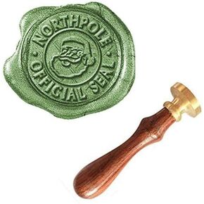 Vintage Santa Claus Northpole Official Seal Wax Seal Sealing Stamp Embellishment Wedding Invitation Card Snail Mail Gift Wrapping Wine Package Great Christmas Gift Idea Wax Seal Stamp Set