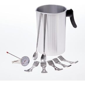 olorvela Candle Making Kit Candle Wax Melter for Candle Making, Candle Wax Melting Pot, Candle Making Supplies Candle Pouring Pitcher with with Metal Candle Wick Hodlers