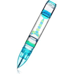 YUE ACTION Liquid Motion Timer Pen / Liquid Timer Pen / Multi Colored Fidget Pen for Desk Toys, Novelty Gift ,Novelty Toy, Single Pack