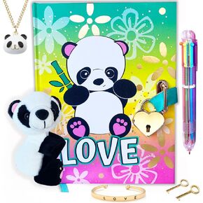 Life is a Doodle Girls Diary with Lock and Key - Panda Diary for Girls Excellent Gratitude & Prayer Daily Journal for Girls with Lock - Our Kids Journal for Girls Created for Self-Expression