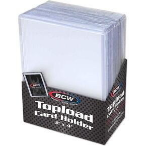 BCW 3" x 4" Topload Card Holder for Standard Trading Cards | Up to 20 pts | 25-Count in Saudi Arabia
