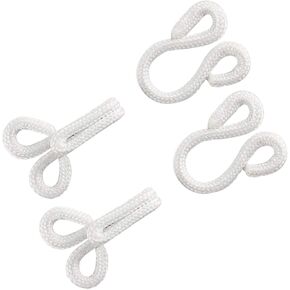 Lakesstory Black Covered Hooks & Eye Sewing Closure for Fur Coat Jackets Sewing Hooks for Clothing, 1-1/2" 2 Set in a Pack in Kuwait