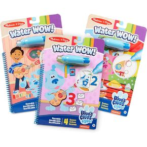 Melissa & Doug Blue’s Clues & You! Water Wow! 3-Pack – Alphabet, Counting, Shapes Water Reveal Travel Activity Pads in Kuwait
