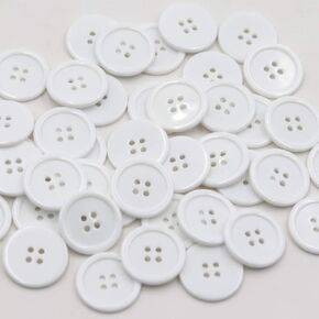 1 Inch Buttons Sewing Flatback Resin Button 12 Mixed Colors Pack of 100