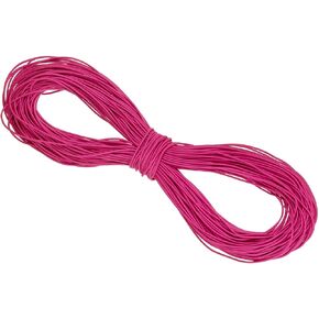 PATIKIL 109 Yards Elastic Cord Heavy Stretch String Rope 2mm Rose Red for Crafting DIY Sewing Hook Straps Camping Tie Down Strap