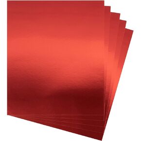 Metallic Blue Cardstock Paper, 60pcs of 8.5"x11" (250 GSM) - Blue Paper Foil Board, Mirror Finish Surface – Die Cut & Plotter Compatible - Perfect for Crafting, Invitations & Decorations