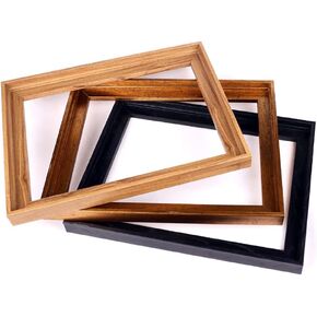 1.25" Deep Canvas Floater Frame, Assembled Canvas Floating Frame, Floater Frame for Canvas Paintings, Floating Frame for Canvas Art (Brown, 12"x16") in Saudi Arabia