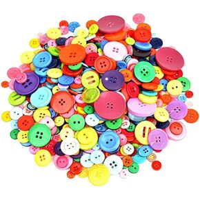 باكسيانغو 600-700 قطعة من ازرار الراتنج بالوان واشكال متنوعة للحرف اليدوية وديكورات الخياطة، فتحتان و4 فتحات in Kuwait