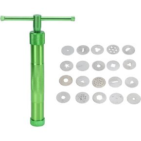 VTOSEN دوامة الطين الطارد الدورية عجينة السكر الطارد الفخار الطين الطارد - الفولاذ المقاوم للصدأ كعكة النحت مجموعة أدوات تزيين in Kuwait