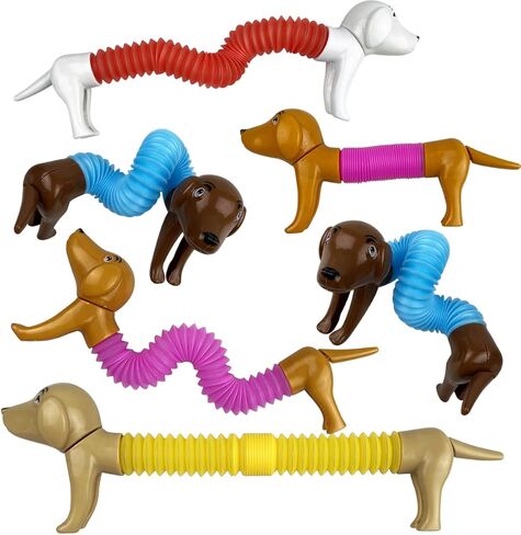 Anditoy 6 عبوات من أنابيب الكلاب الصغيرة ألعاب حسية للأطفال والأولاد والبنات والأطفال الصغار هدايا عيد الميلاد in Kuwait