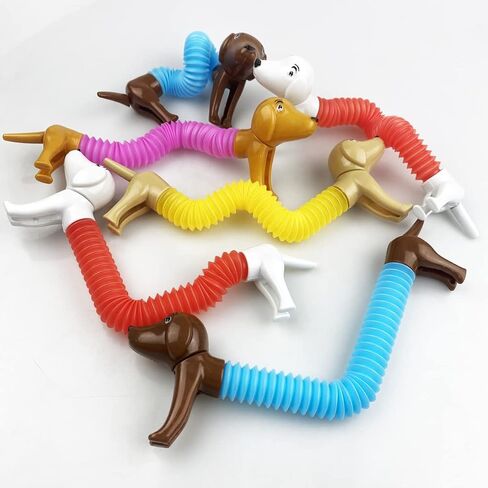 Anditoy 6 عبوات من أنابيب الكلاب الصغيرة ألعاب حسية للأطفال والأولاد والبنات والأطفال الصغار هدايا عيد الميلاد in Kuwait