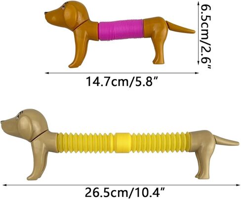 Anditoy 6 عبوات من أنابيب الكلاب الصغيرة ألعاب حسية للأطفال والأولاد والبنات والأطفال الصغار هدايا عيد الميلاد in Kuwait