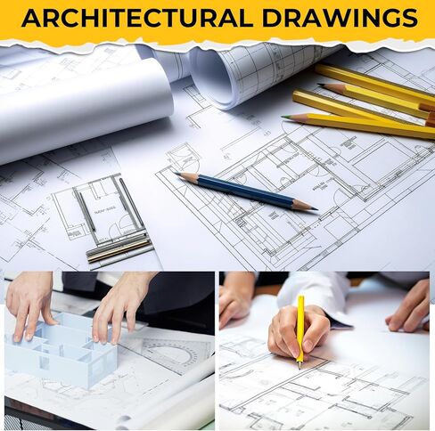 DLOnline 17.3 Inch x 82 Feet(44cm x 25m) White Drawing Paper Roll Painting Paper, Art Easel Paper Roll Replacement, for Bulletin, Wall Art, Painting, Watercolors, Pencils, Chalk, Gift Wrap in Kuwait