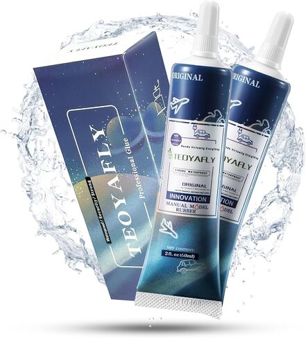 مادة لاصقة ناعمة من TEOYAFLY - مناسبة للأشكال والليغو والبلاستيك والزخارف الزخرفية. شفاف. 60 مل (2 قطعة) in Kuwait