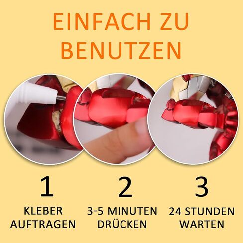 مادة لاصقة ناعمة من TEOYAFLY - مناسبة للأشكال والليغو والبلاستيك والزخارف الزخرفية. شفاف. 60 مل (2 قطعة) in Kuwait