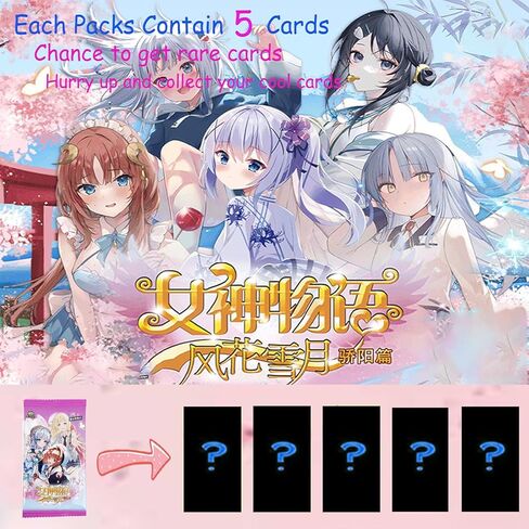 Goddess Story TCG، بطاقات Goddess Story TCG، بطاقة Anime Girl. بطاقات Anime TCG، صندوق تعزيز Goddess Story، بطاقات اللعب/التداول القابلة للتحصيل. in Kuwait