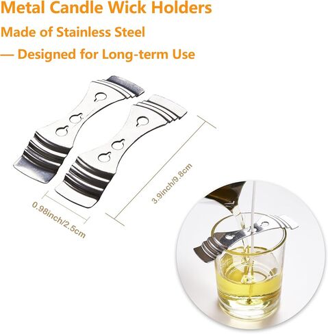 مجموعة صناعة الشموع من أولورفيلا، مذيب الشمع لصنع الشموع، وعاء ذوبان الشمع، لوازم صنع الشموع، إبريق صب الشموع مع حوامل فتيل الشموع المعدنية in Kuwait