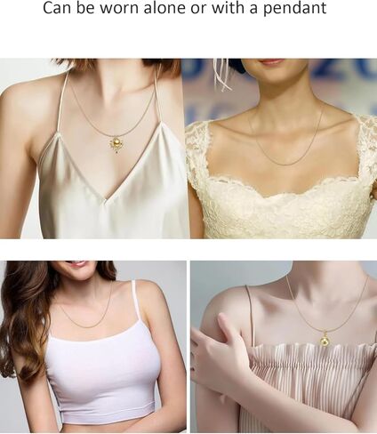 14Pcs Stainless Steel Chain for Jewelry Making LUCKYPADS Gold Snake Chains and Cable Blank Necklace Chains Multipack for Necklace Making 18 Inches in Kuwait