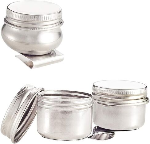 PH PandaHall Palette Cups of 2 Set, Double Dipper Palette Cup with Screw Lid and Clip, Single Palette Cup with Clip (25ml / 0.8 Oz) in Saudi Arabia