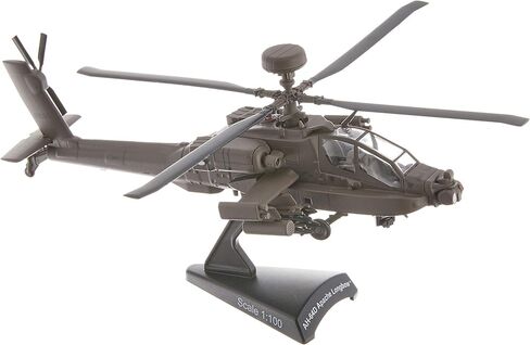 دارون طوابع بريدية بوينغ AH-64D اباتشي لونج بو بمقياس 1/100 نموذج عرض مصبوب مع حامل، مقاس M in Saudi Arabia
