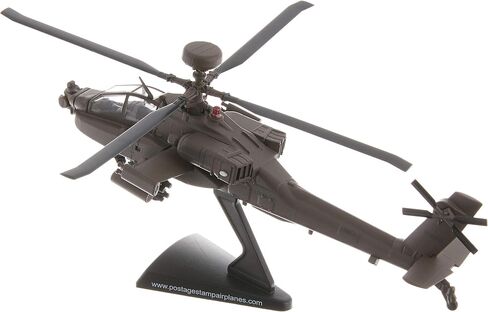 دارون طوابع بريدية بوينغ AH-64D اباتشي لونج بو بمقياس 1/100 نموذج عرض مصبوب مع حامل، مقاس M in Saudi Arabia