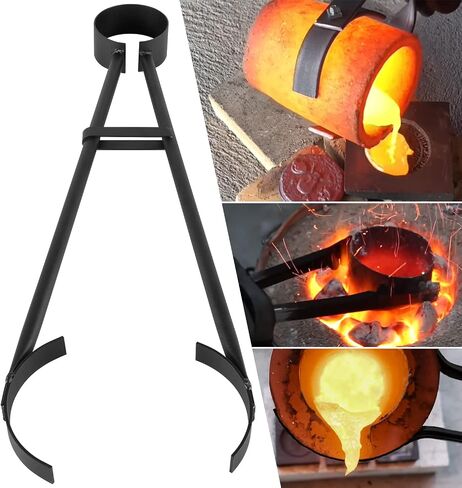 Bonbo Heavy Duty 26" Foundry Crucible Flask Tongs Casting Crucible Holder Universal Tong for Handling Graphite Refinery Crucibles for Melting Casting Refining Gold Silver Copper in Saudi Arabia