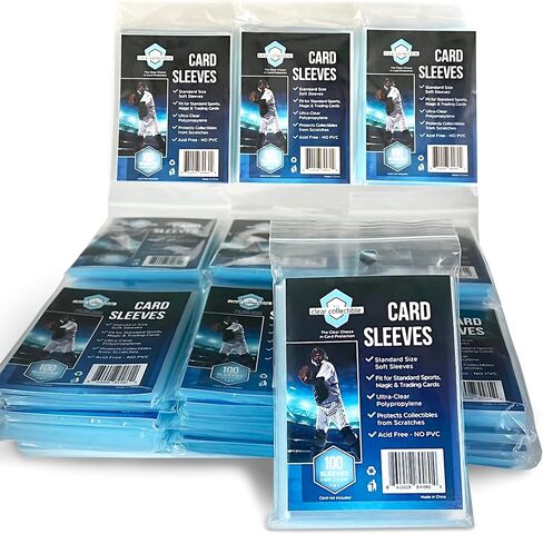 Baseball Card Sleeves Penny Sleeves - 1000 Count - Trading Card Sleeve for Sports & Card Games - Use as Baseball Card Protectors, Penny Sleeves for Trading Cards, & Trading Card Sleeves in Kuwait