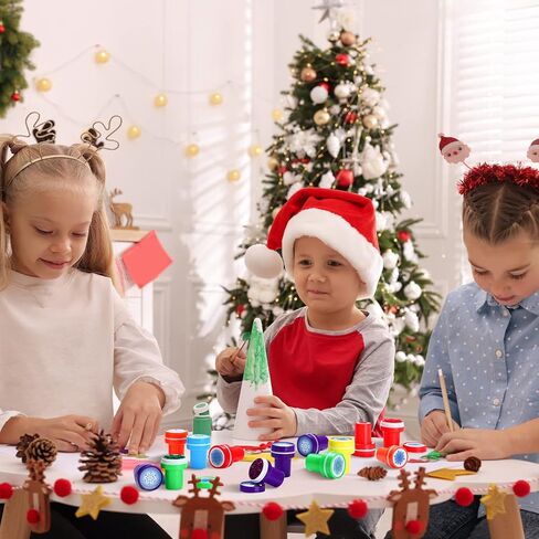 60 Pieces Winter Snowflake Stamps Rubber Frozen Stamps for Kids Assorted Colored Snowflake Stampers for Card Making Christmas Frozen Party Favors (Dark Blue, Light Blue) in Kuwait