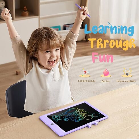 ألعاب kidopire للأولاد من سن 3 إلى 6 سنوات، 2 حزمة من أقراص الكتابة LCD للأطفال، لوحة رسم قابلة لإعادة الاستخدام للأطفال، ألعاب تعليمية هدايا عيد ميلاد للفتيات بعمر 3 4 5 6 سنوات in Kuwait