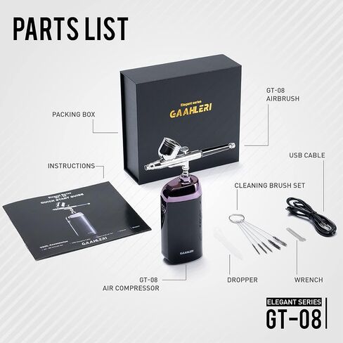 مجموعة بخاخة من جاهليري، فرشاة هوائية لاسلكية مع ضاغط، مجموعة فرش هوائية للمكياج، فرشاة هوائية صغيرة محمولة لتزيين الكعك، فن الاظافر، نموذج تلوين وشم الجسم والعناية بالوجه لجميع الاغراض in Kuwait