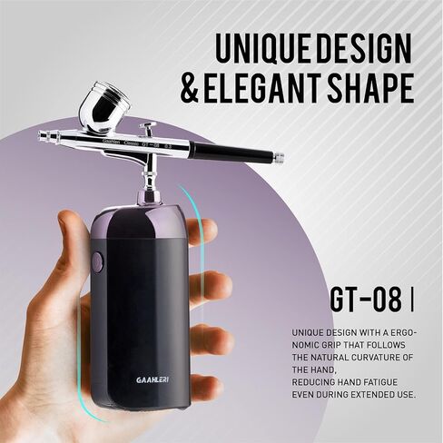 مجموعة بخاخة من جاهليري، فرشاة هوائية لاسلكية مع ضاغط، مجموعة فرش هوائية للمكياج، فرشاة هوائية صغيرة محمولة لتزيين الكعك، فن الاظافر، نموذج تلوين وشم الجسم والعناية بالوجه لجميع الاغراض in Kuwait