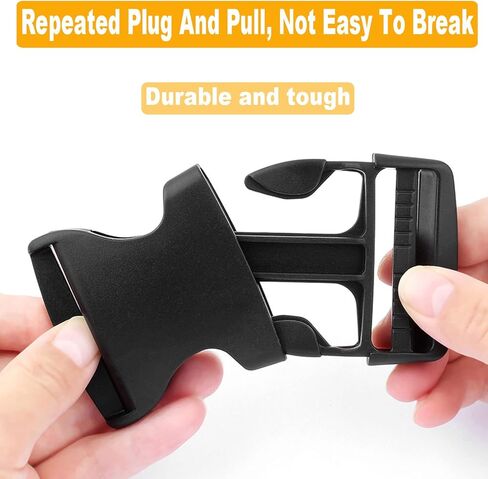 Buckles Strap 1 Inch: 16 PCS Side Release Buckle Plastic Clip, 6 Yard Nylon Webbing Straps, 16 PCS Tri-glide Slide Clip for DIY Making Luggage Strap, Nylon Webbing Straps, Pet Collar Backpack Repair in Kuwait