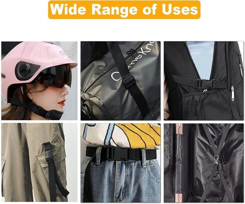 Buckles Strap 1 Inch: 16 PCS Side Release Buckle Plastic Clip, 6 Yard Nylon Webbing Straps, 16 PCS Tri-glide Slide Clip for DIY Making Luggage Strap, Nylon Webbing Straps, Pet Collar Backpack Repair in Kuwait