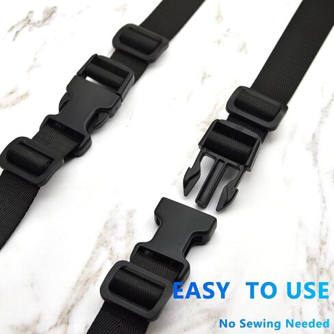 1 inch Buckles Straps Set with 10 Yards Nylon Webbing Strap,10 pcs Quick Side Release Plastic Buckle, 20 pcs Tri-glide Slide Clip for Luggage Strap, Backpack Replacement (Army Green) in Kuwait