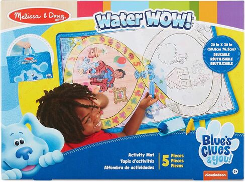 Melissa & Doug Blue's Clues & You! Water Wow! Activity Mat (20 Inches x 30 Inches) with Reusable Water Reveal Surface in Saudi Arabia