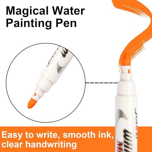 قلم رسم مائي سحري، أقلام تحديد عائمة للرسم مكونة من 12 لونًا، مجموعة أقلام رسم دودل سحرية، أقلام عائمة للمياه تمسح السبورة البيضاء، هدايا عيد ميلاد للأولاد والبنات (8) (12) in Kuwait